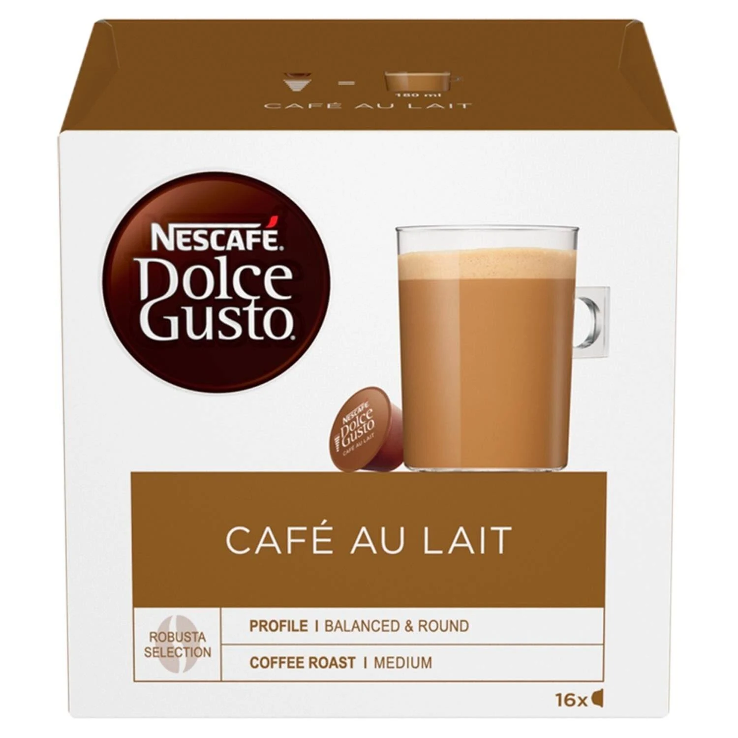 Cafe Au Lait Nescafe Dolce Gusto® Official Pods - Coffee Pod Co