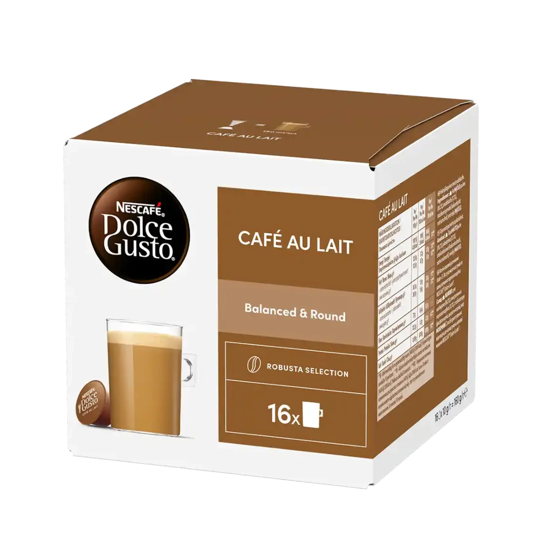 Cafe Au Lait <br /> Nescafe Dolce Gusto® Official Pods