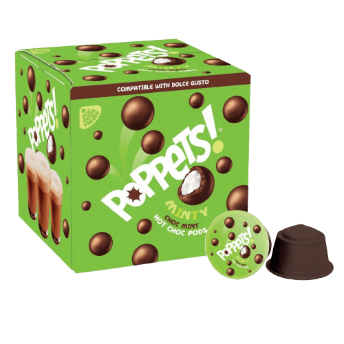 Poppets Mint Hot Chocolate Dolce Gusto Compatible Pods - Coffee Pod Co