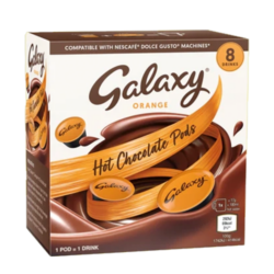 Galaxy Orange Hot Chocolate Pods For Nestle Nescafe Dolce Gusto Machines
