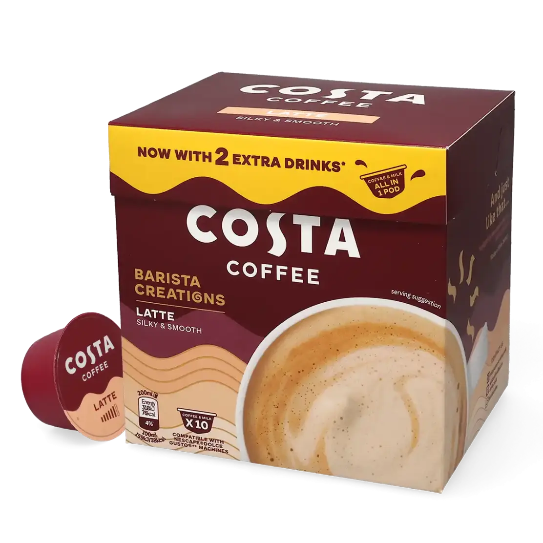 Costa Signature Latte – Dolce Gusto Compatible Pods