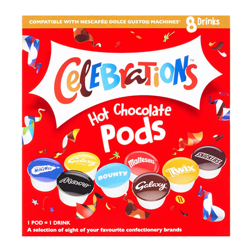 Celebrations Selection Hot Chocolate Pods for Dolce Gusto Machines
