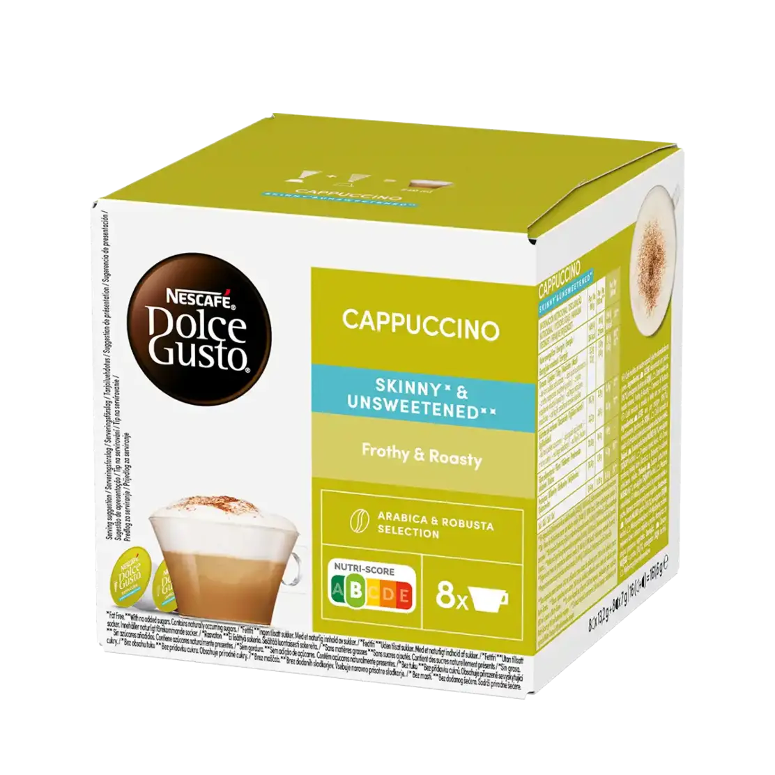 Skinny / Unsweetened Cappuccino - Nescafe Dolce Gusto® Official Pods